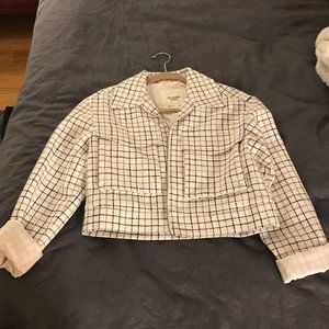 Abercrombie & Fitch Cropped Tweed Jacket